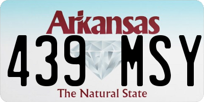 AR license plate 439MSY