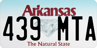 AR license plate 439MTA