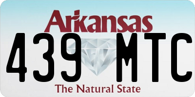 AR license plate 439MTC