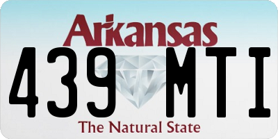 AR license plate 439MTI