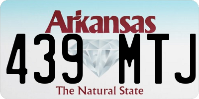 AR license plate 439MTJ