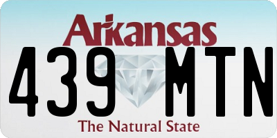 AR license plate 439MTN