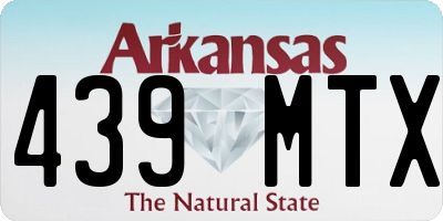 AR license plate 439MTX
