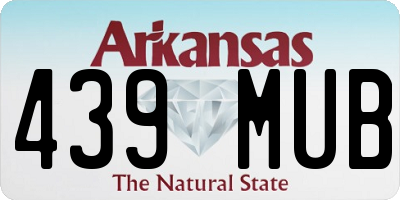 AR license plate 439MUB