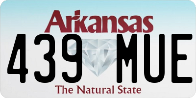 AR license plate 439MUE