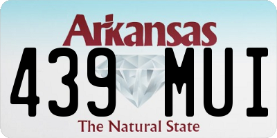 AR license plate 439MUI