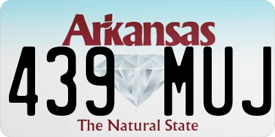 AR license plate 439MUJ