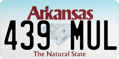 AR license plate 439MUL