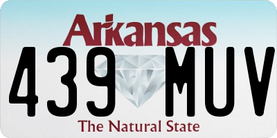 AR license plate 439MUV