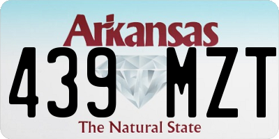 AR license plate 439MZT