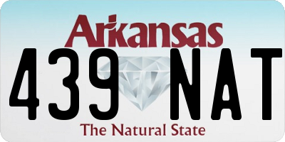AR license plate 439NAT