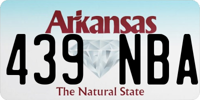 AR license plate 439NBA