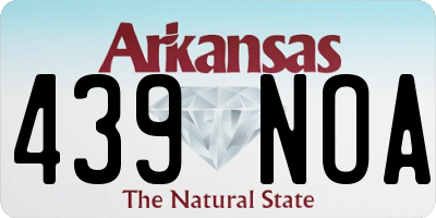 AR license plate 439NOA