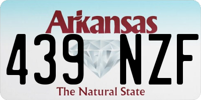 AR license plate 439NZF
