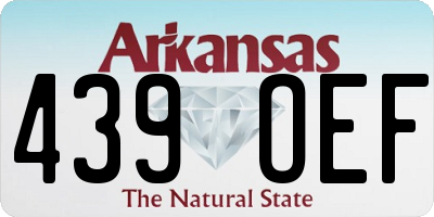 AR license plate 439OEF