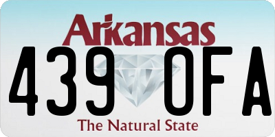 AR license plate 439OFA