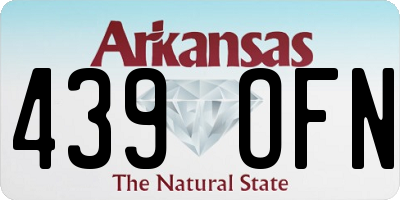 AR license plate 439OFN