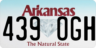 AR license plate 439OGH