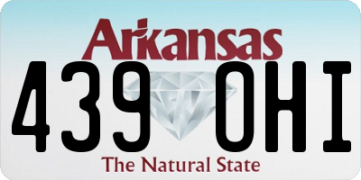 AR license plate 439OHI