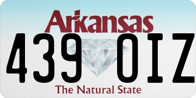 AR license plate 439OIZ