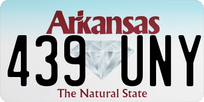 AR license plate 439UNY