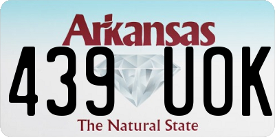 AR license plate 439UOK