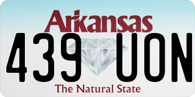 AR license plate 439UON