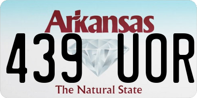 AR license plate 439UOR
