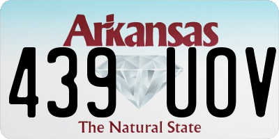 AR license plate 439UOV