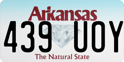 AR license plate 439UOY