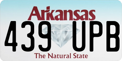 AR license plate 439UPB
