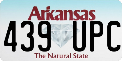 AR license plate 439UPC