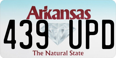 AR license plate 439UPD