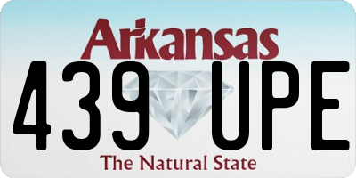 AR license plate 439UPE