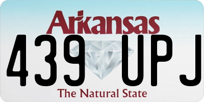 AR license plate 439UPJ