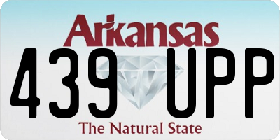AR license plate 439UPP