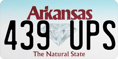 AR license plate 439UPS