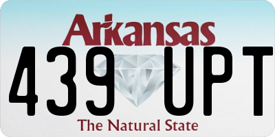 AR license plate 439UPT