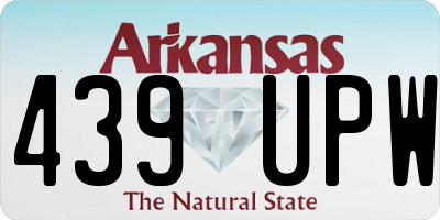AR license plate 439UPW