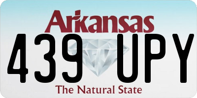 AR license plate 439UPY