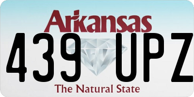AR license plate 439UPZ