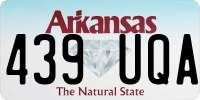 AR license plate 439UQA