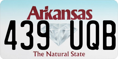 AR license plate 439UQB