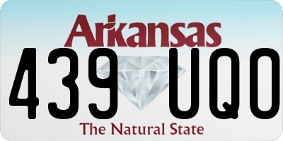 AR license plate 439UQO