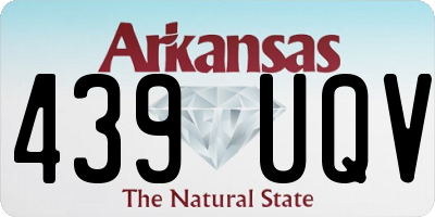 AR license plate 439UQV