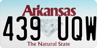 AR license plate 439UQW