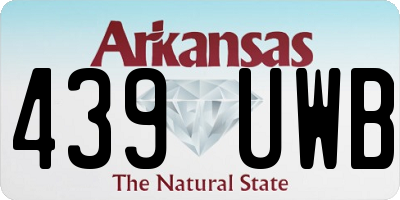 AR license plate 439UWB