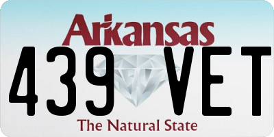 AR license plate 439VET