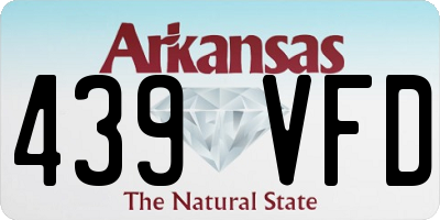 AR license plate 439VFD