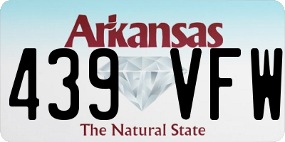 AR license plate 439VFW